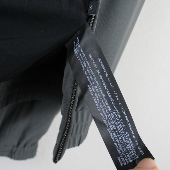 NWT Theory Front Zip Bomber Jacket, Thyme Green– Minimalist Lightweight Layer - Picture 11 of 14